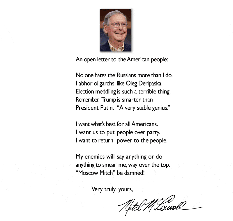 Moscow Mitch McConnell fold-in letter